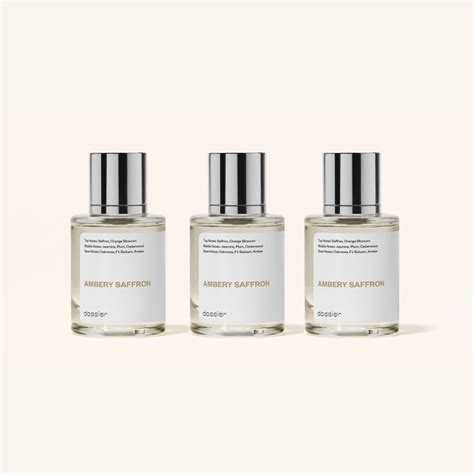 dossier ambery saffron perfume|dossier ambery saffron set.